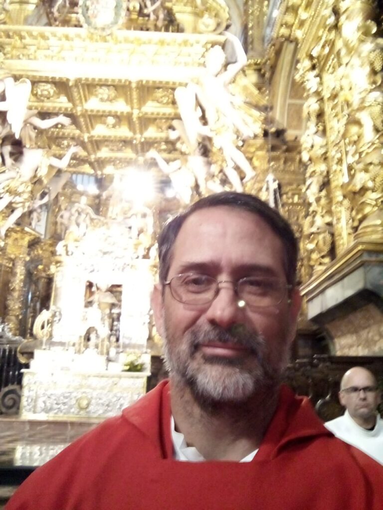 Padre Martín en la Catedral de Compostela