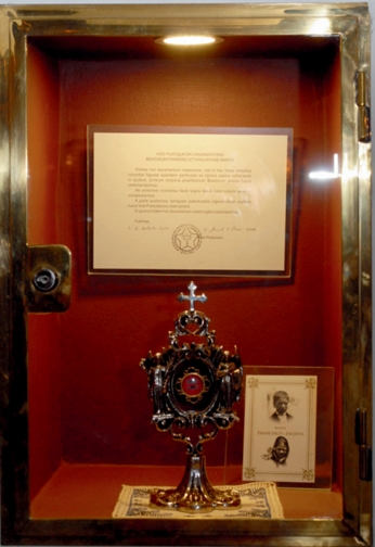 Reliquias de los Beatos Francisco y Jacinta Marto