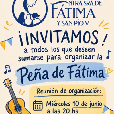 Comenzamos a organizar la Peña de Fátima