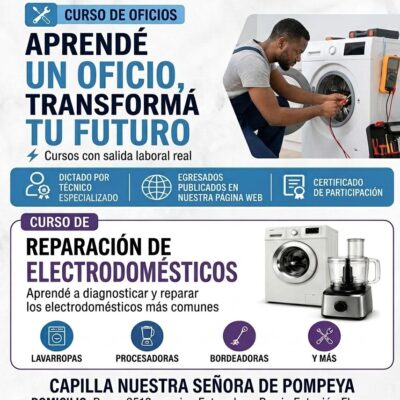 Curso de Reparación de Electrodomésticos: aprendé un oficio con salida laboral